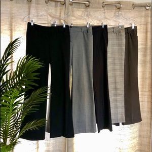 $10 each - SIX pairs of Express Editor trousers, all in perfect condition.